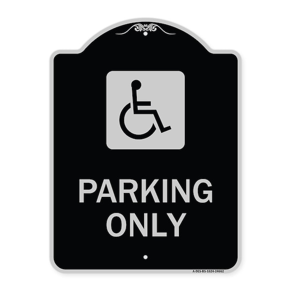 Signmission ADA Compliant Parking AccessibleHeavy-Gauge Aluminum Architectural Sign, 24" x 18", BS-1824-24662 A-DES-BS-1824-24662 - main